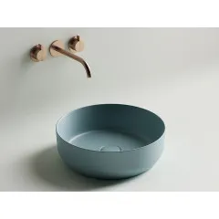 Умывальник CERAMICANOVA Element чаша накладная круглая (цвет Зеленый Матовый) CN6022MLG