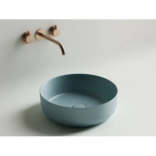 Умывальник CERAMICANOVA Element чаша накладная круглая (цвет Зеленый Матовый) CN6022MLG