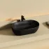 Раковина накладная овальной формы CERAMICANOVA Twist черный матовый, CN12001MB