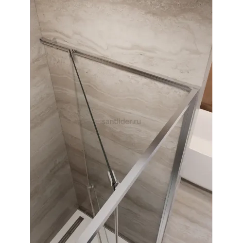 Душевая дверь Cezares LUX-B-FS-11-120-C-GM, 120х195, профиль оружейная сталь, стекло прозрачное