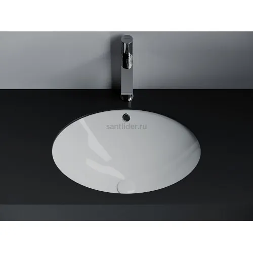 Раковина встраиваемая снизу CERAMICANOVA Era овальная, цвет белый CN6081
