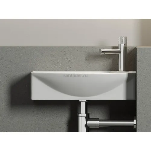 Умывальник CERAMICANOVA Element подвесной прямоугольный с крепежом (чаша слева, отверстие под смеситель справа) CN6038L