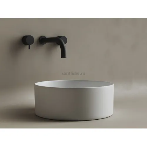 Умывальник CERAMICANOVA Element чаша накладная круглая (цвет Белый Матовый) CN6032MW