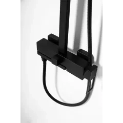 Душевая стойка BelBagno LUCE с изливом LUC-VSCM-NERO
