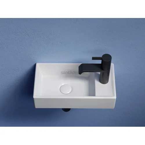 Умывальник CERAMICANOVA Element подвесной прямоугольный (чаша слева, отверстие под смеситель справа) CN6051L