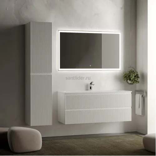 Тумба подвесная SANCOS под раковину Snob R, Bianco 1195х445х500, SNR120W