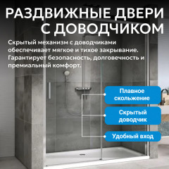 Душевая дверь ABBER Komfort AG93140