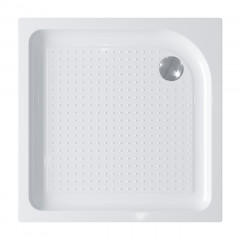 Акриловый поддон 80х80 BelBagno TRAY-BB-A-80-15-W с сифоном