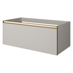 QUATRO 1 100CM  тумба CASHMERE профиль MATT GOLD Boheme