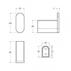 Крючок Cezares STYLUS-HK-NOP