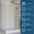 Душевой уголок BelBagno MARINO-2-AH-1-110/90-C-CR 110х90см профиль хром, стекло прозрачное