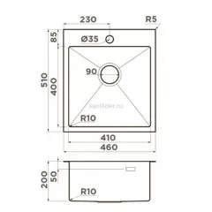 Мойка Omoikiri Akisame 46-GB