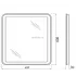 Зеркало BelBagno SPC-MAR-600-600-LED-BTN
