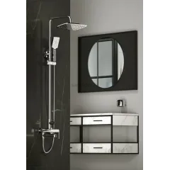 Душевая стойка с изливом BelBagno ACQUA-VSCM-CRM