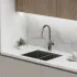 Смеситель для кухни Sancos Grand с вытяжным изливом, цвет вороненая сталь, SC4002GG