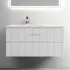 Тумба подвесная SANCOS под раковину Snob T левая, Bianco 995х445х500, SNT100LW