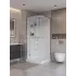 Душевая кабина BelBagno UNO-CAB-A-1-90-C-Cr-Bi-TOP-L, левосторонняя