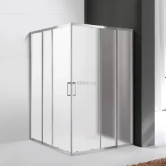 Душевой уголок Cezares MOLVENO-AH-22-120/110-P-Cr, 120х110х195, профиль хром, стекло Punto матовое