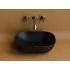 Умывальник CERAMICANOVA Element чаша накладная прямоугольная (цвет Чёрный Матовый) CN6009MB