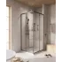 Душевой уголок Cezares RELAX-304-A-2-90-C-GM, 90х90х200, профиль оружейная сталь, прозрачное стекло