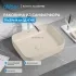 Раковина накладная ABBER Rechteck AC2202MBE светло-бежевая матовая