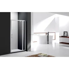 Дверь в проём Cezares MOLVENO-BA-11-80+20-C-Cr-IV, 100х195, профиль хром, стекло прозрачное