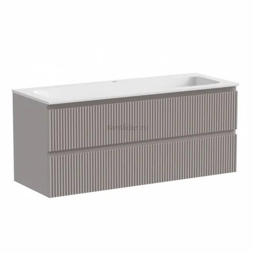 Тумба подвесная SANCOS под раковину Snob R, Doha Soft 1195х445х500, SNR120SM