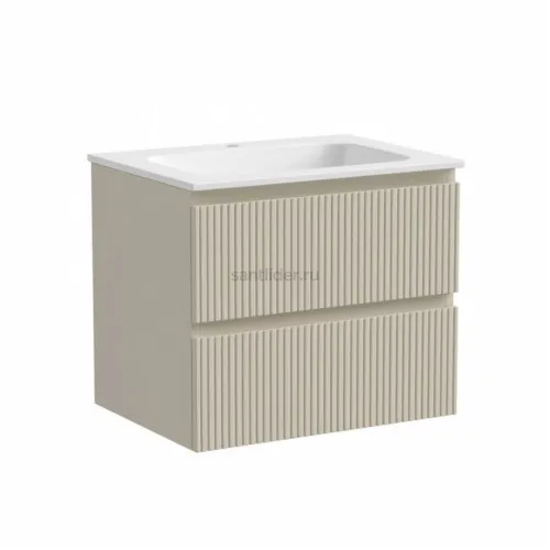 Тумба подвесная SANCOS под раковину Snob T, Beige Soft 590х445х500, SNT60CE