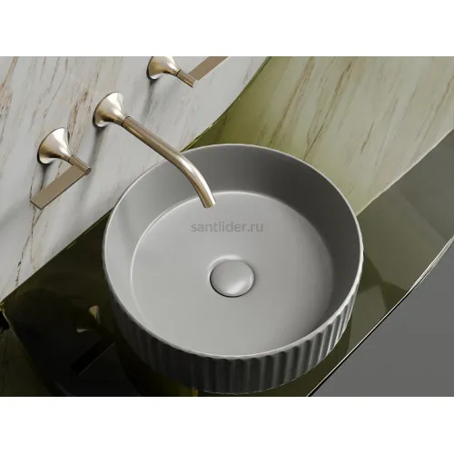Умывальник CERAMICANOVA Element чаша накладная круглая (цвет Антрацит Матовый) CN6057MH