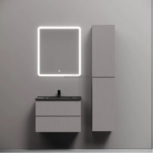 Тумба подвесная SANCOS Snob R 690х445х500, c двумя ящиками оснащенными доводчиками, Doha Soft,SNR70SM