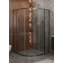 Душевой уголок Cezares MOLVENO-R-11-90+30-C-GM-IV, 120х120х195, профиль оружейная сталь, прозрачное стекло