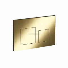 Кнопка смыва Balance, клавиши Square, цвет брашированное золото, CN12-002BG