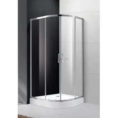 Душевой уголок Cezares MOLVENO-R-2-80-C-Cr-IV, 80х80х195, профиль хром, стекло прозрачное