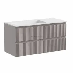 Тумба подвесная SANCOS под раковину Snob R левая, Doha Soft 995х445х500, SNR100LSM