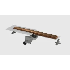 Душевой лоток Premium Linear 80см, нерж.сталь BRUSHED BRONZE Boheme