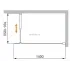Душевая перегородка Cezares LIBERTA-L-1-140-C-Cr