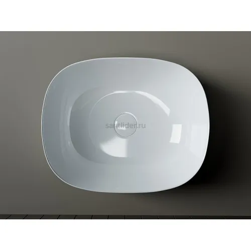 Умывальник CERAMICANOVA Element чаша накладная овальная 460x350x155 мм CN6018