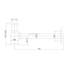 Сифон для раковины ABBER AF0030W белый матовый