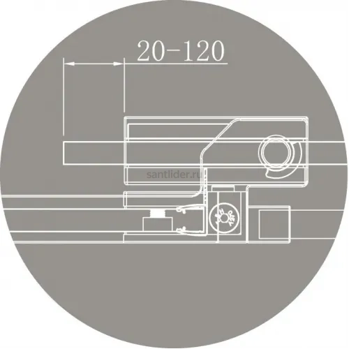 Душевой уголок Cezares SLIDER-A-2-80/90-BR-NERO