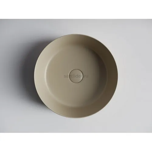 Умывальник CERAMICANOVA Element чаша накладная круглая (цвет Капучино Матовый) CN6022MC