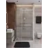 Душевая дверь Cezares LUX-B-FS-11-120-C-GM, 120х195, профиль оружейная сталь, стекло прозрачное