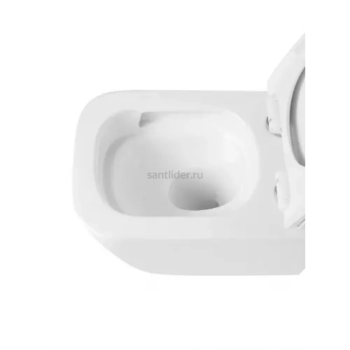 Унитаз подвесной безободковый с сиденьем и смывом TORNADO BelBagno KRAFT-TOR BB7106CH-TOR/SC