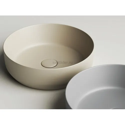 Умывальник CERAMICANOVA Element чаша накладная круглая (цвет Капучино Матовый) CN6022MC