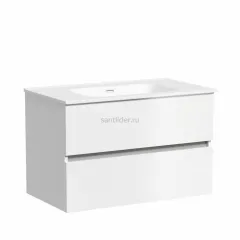 Тумба подвесная SANCOS под раковину Urban, белый глянец 790х450х550, UR80W
