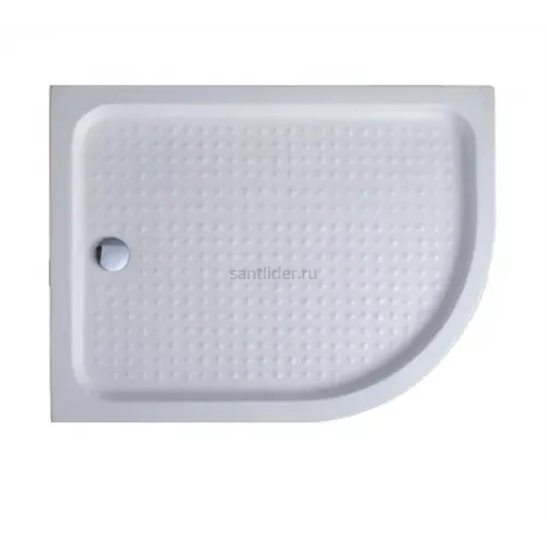 Душевой поддон акриловый 120х100 левосторонний Cezares TRAY-A-RH-120/100-550-15-W-L с сифоном