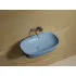 Умывальник CERAMICANOVA Element чаша накладная овальная (цвет Голубой Матовый) CN6049ML