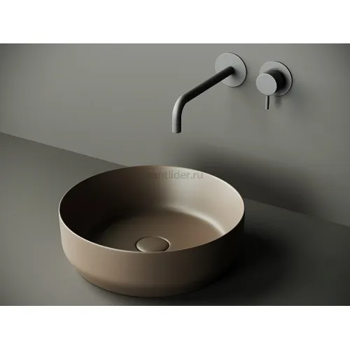 Чаша умывальника CERAMICANOVA Element, накладная круглая Темно-Коричневый Матовый 390 мм, CN6022MDB