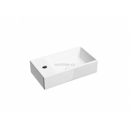 Умывальник CERAMICANOVA Element подвесной прямоугольный (чаша справа, отверстие под смеситель слева) CN6051R