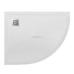 Поддон для душа из искусственного мрамора левосторонний Belbagno TRAY-MR-UNO-RH-120/90-550-35-W-L-CR