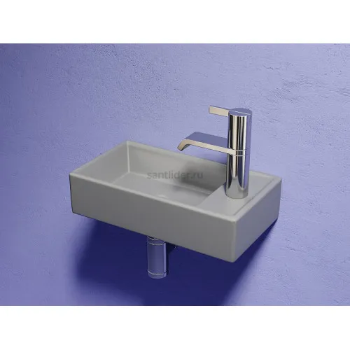 Умывальник CERAMICANOVA Element подвесной прямоугольный (чаша слева, отверстие под смеситель справа) цвет антрацит матовый CN6051LMH